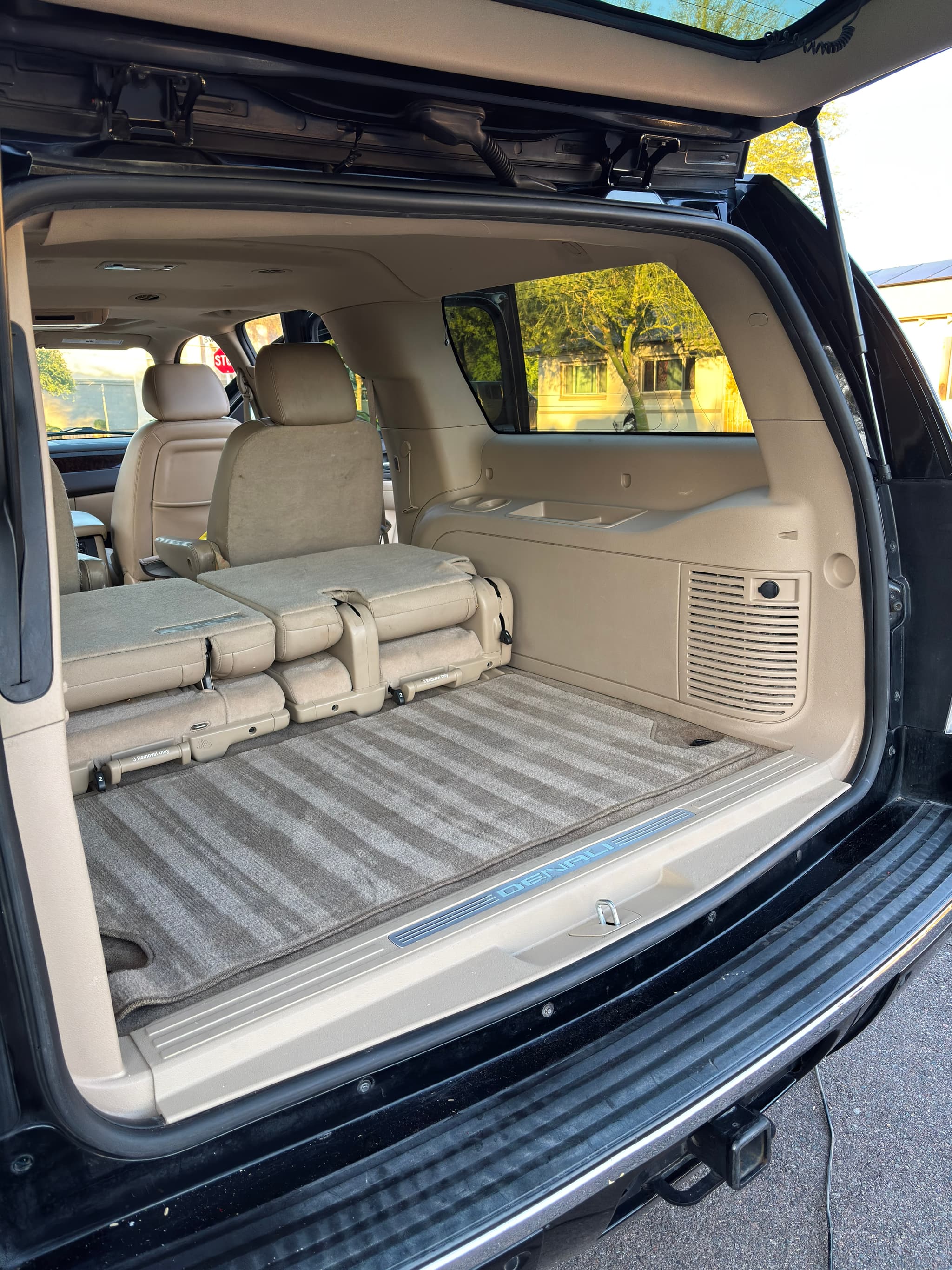 SUV cargo area interior detailing