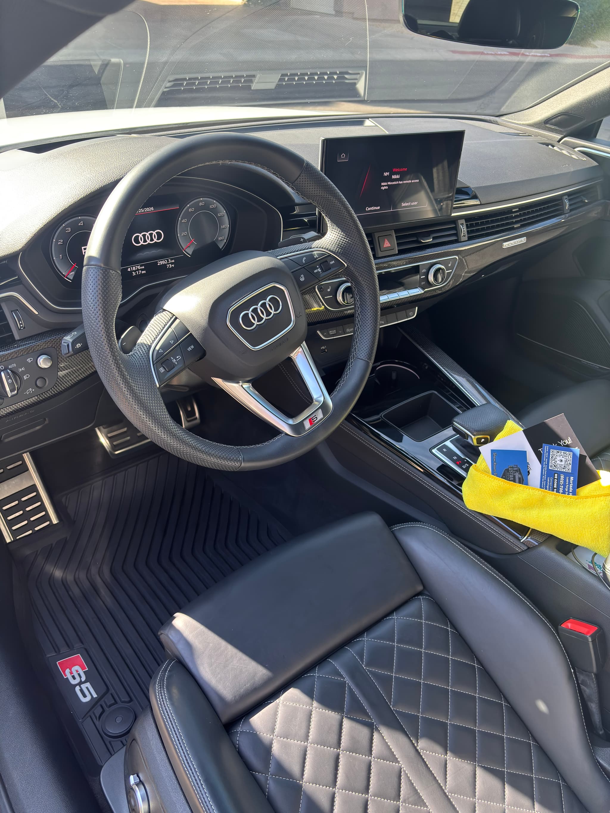 Audi interior detailing results