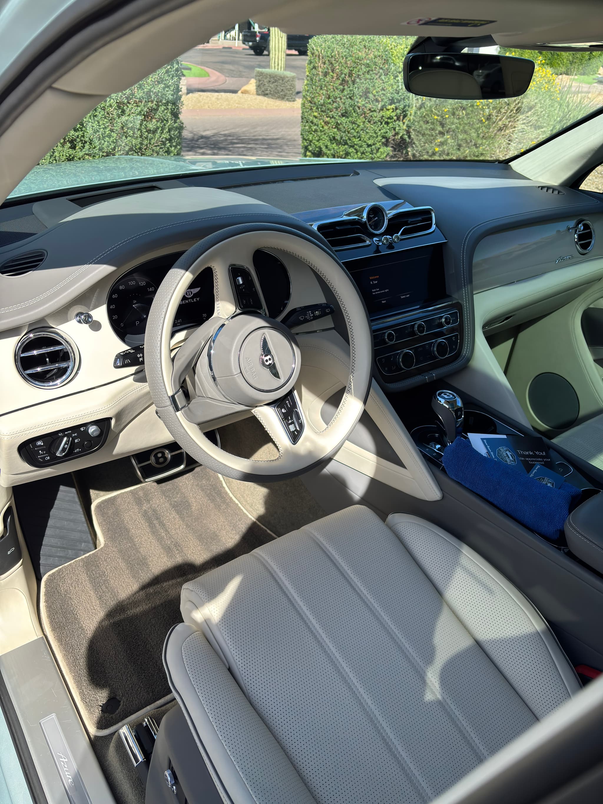 Luxury vehicle interior detailing