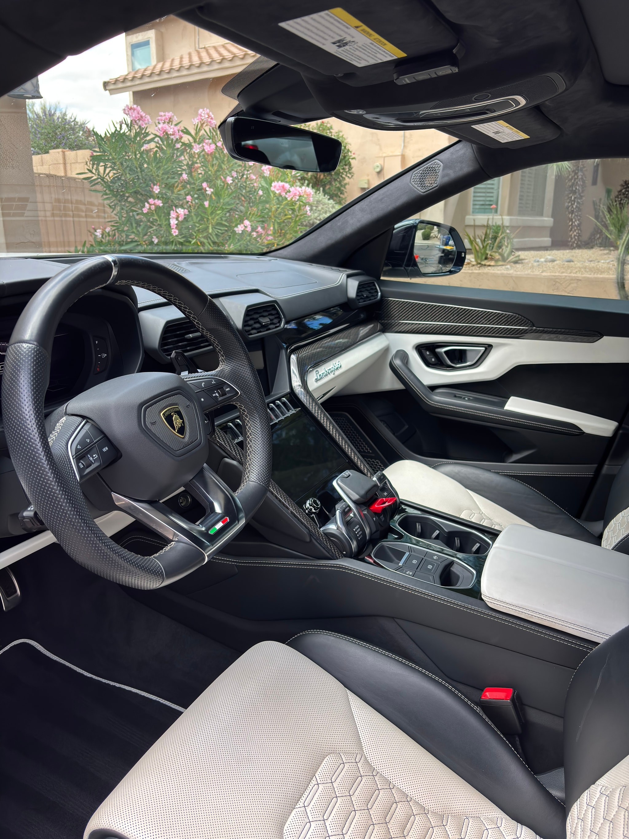 Premium Lamborghini interior detailing