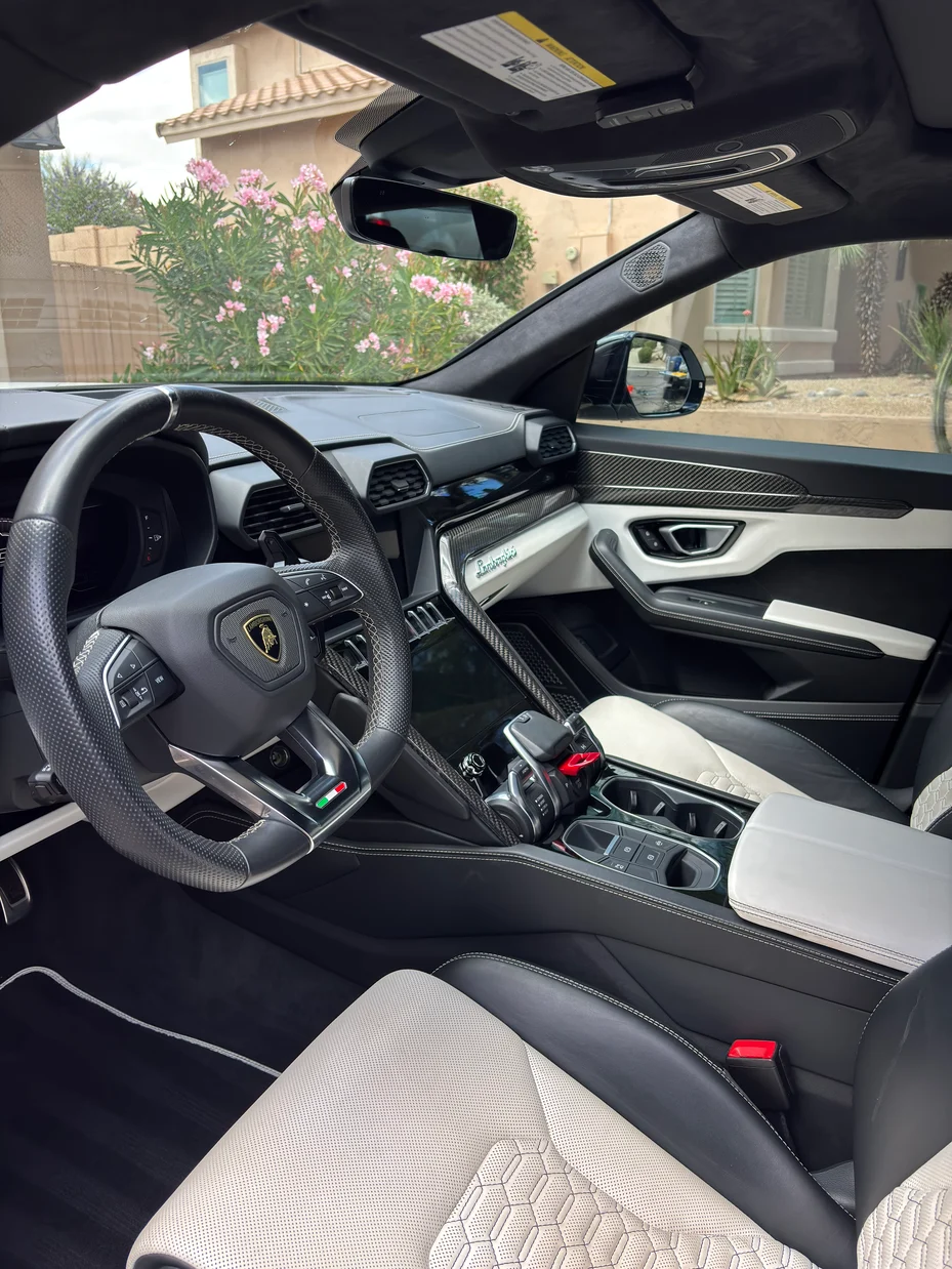Lamborghini Urus interior detailing luxury vehicle Phoenix